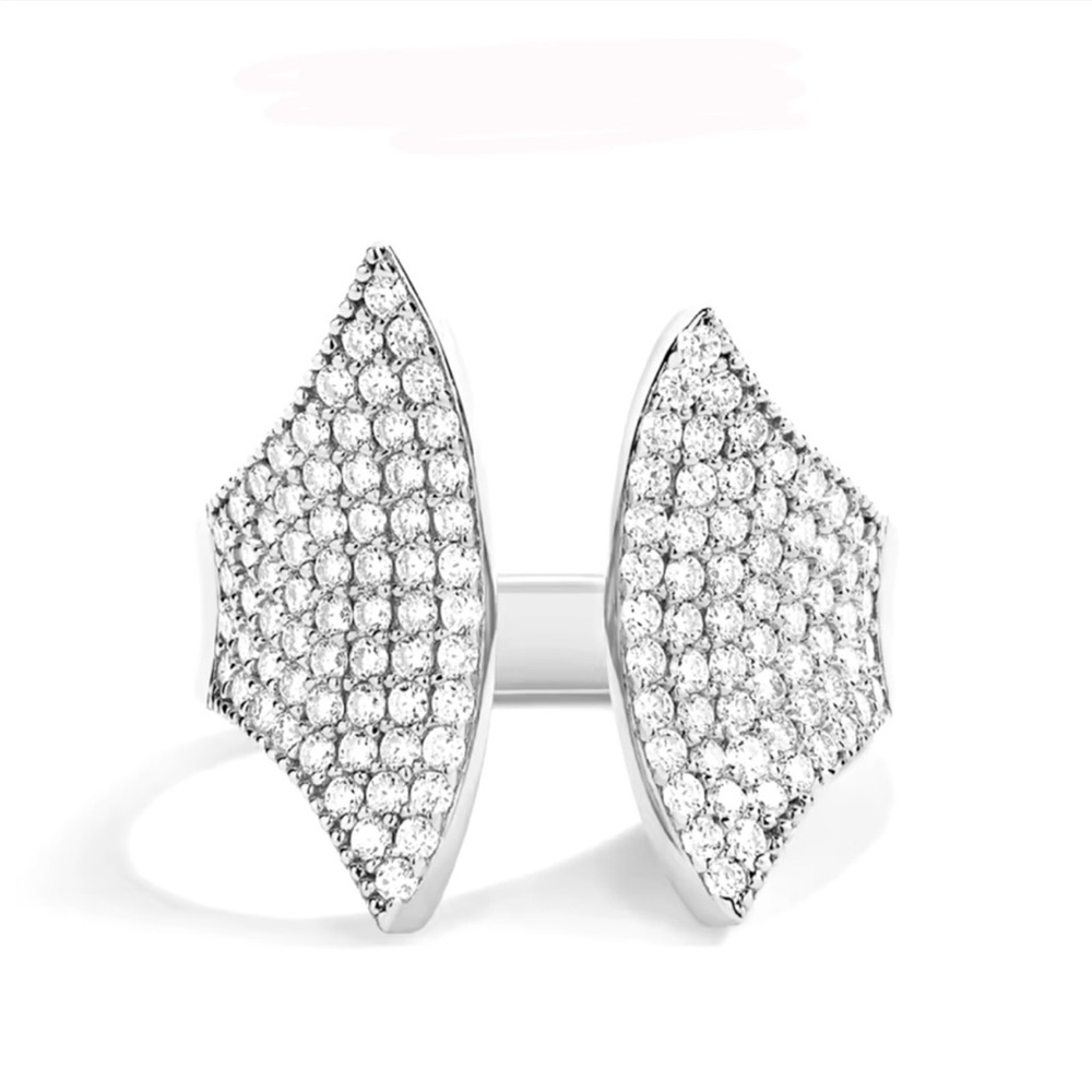 925 sterling silver with moissanite size 6